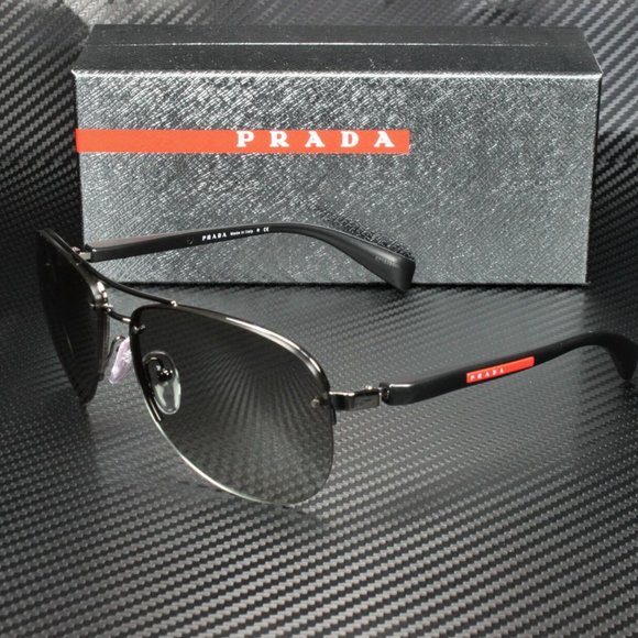 Prada Men's Gunmetal Grey Gradient Sunglasses! - Picture 1 of 4